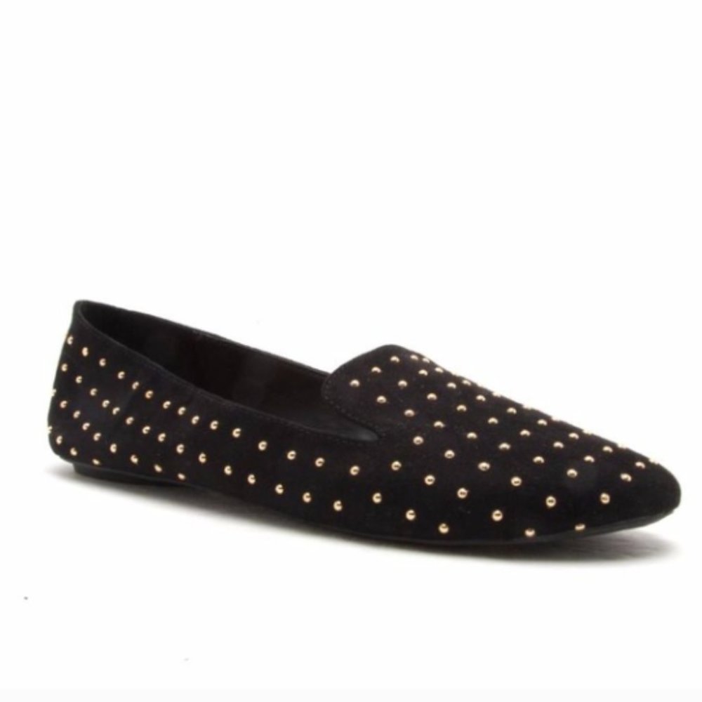 Gold Studded Ballerina Flats